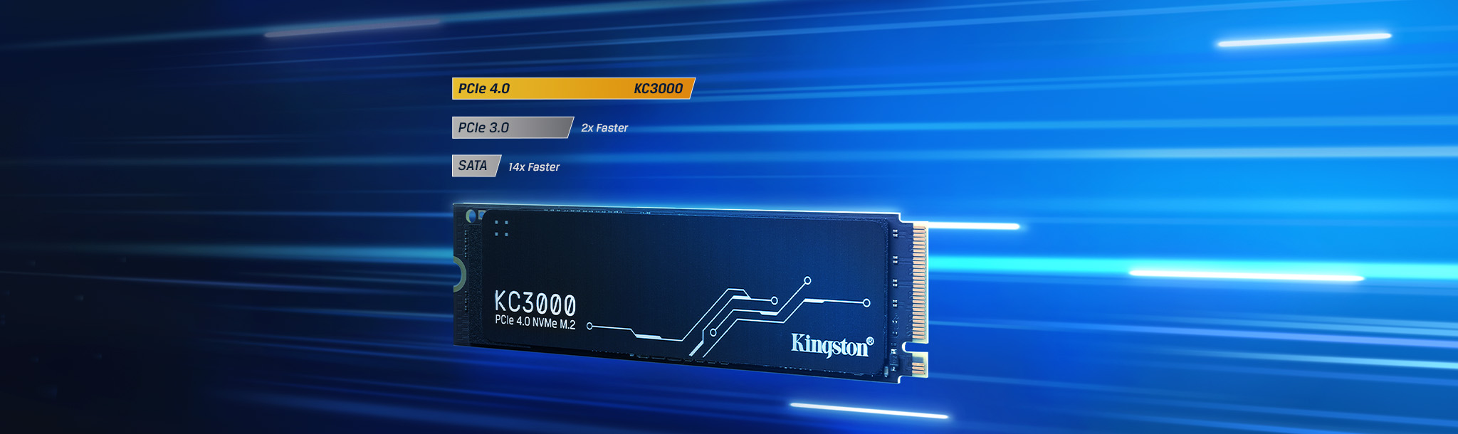 Kingston KC3000 NVMe SSD thermal spreader image