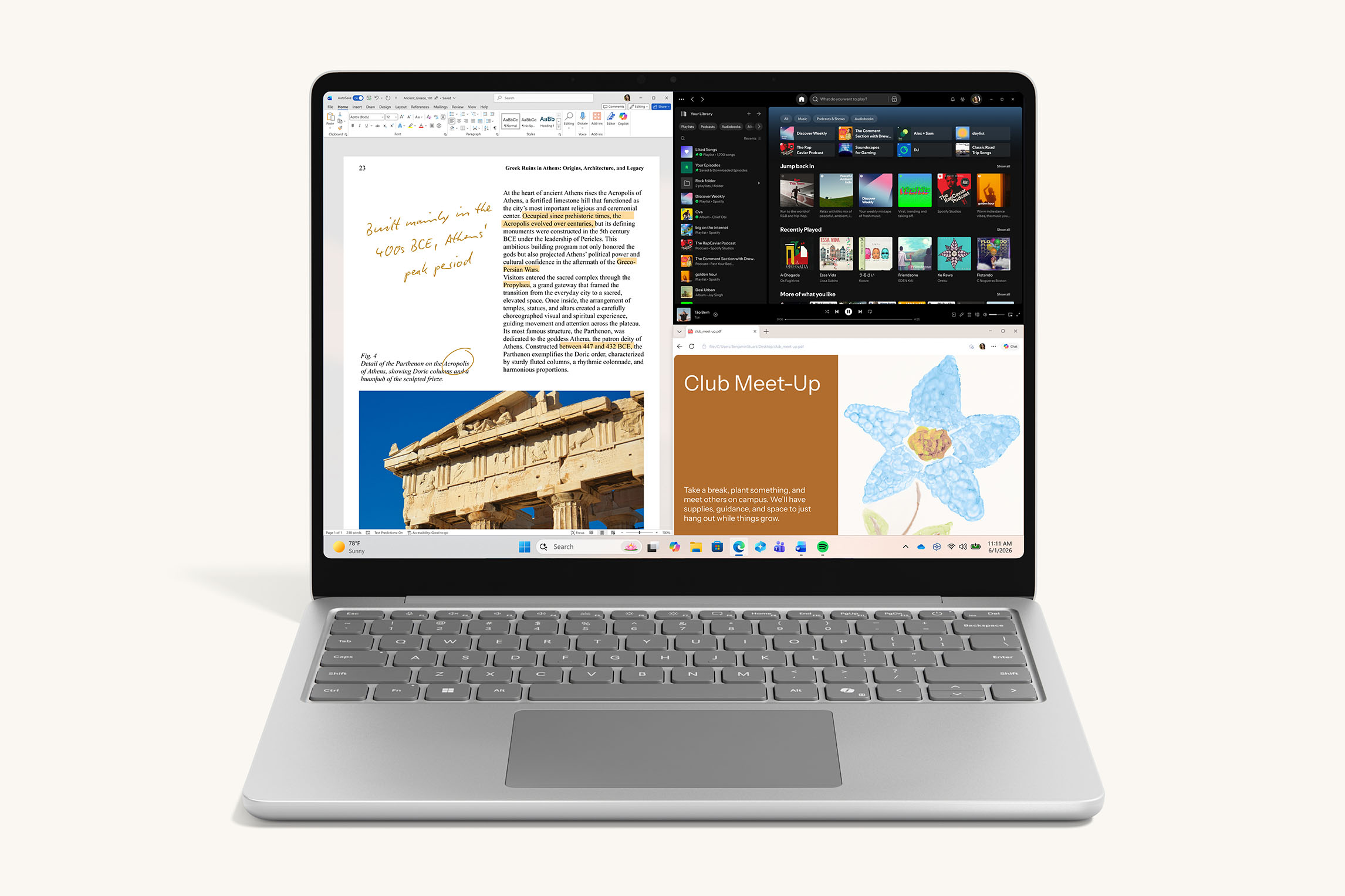 Microsoft Surface Laptop 13-inch student laptop