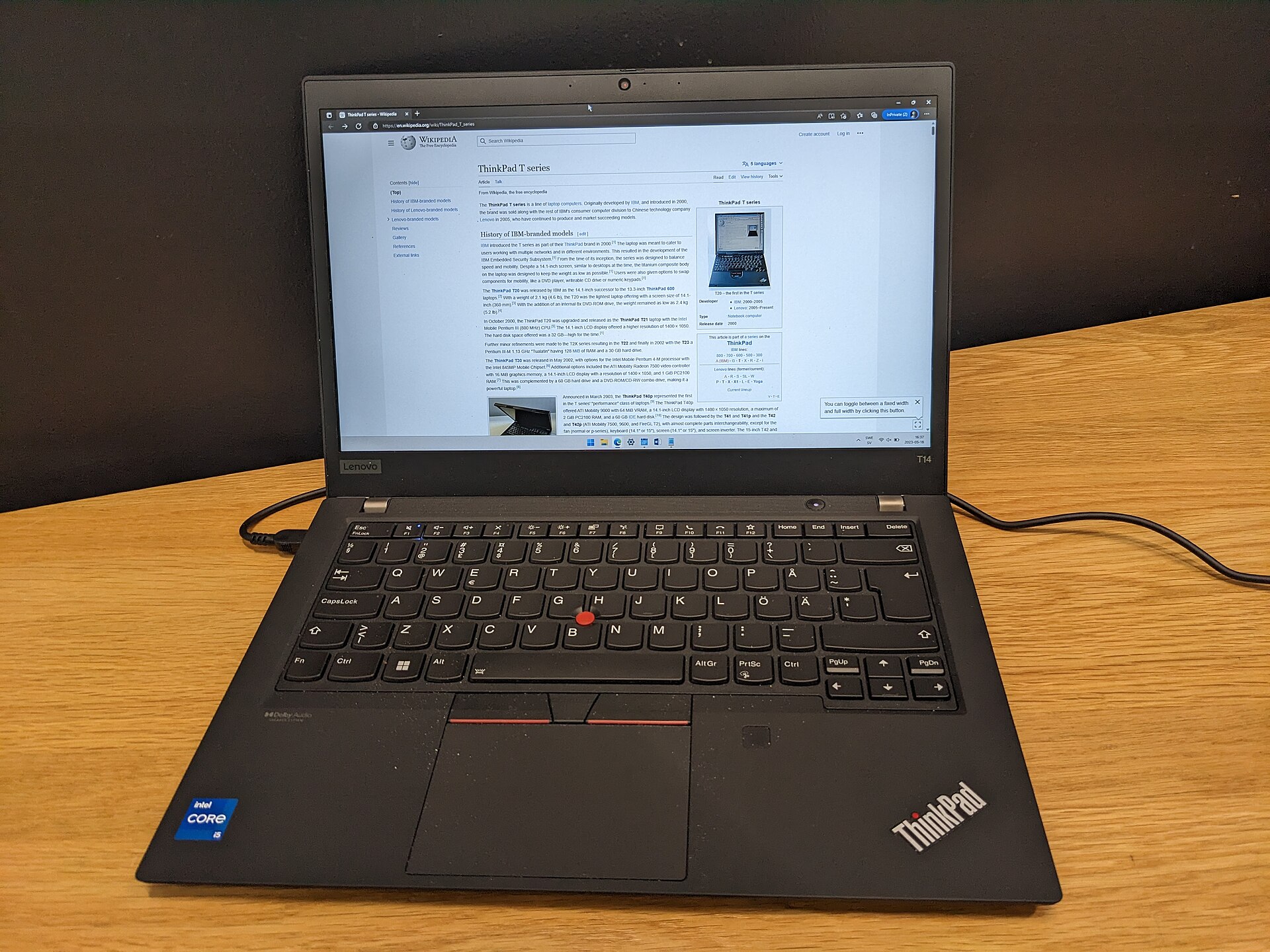 Lenovo ThinkPad T14 serviceable business laptop